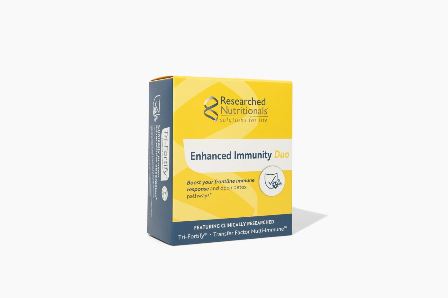 Researched Nutritionals Liposomal Glutathione (450mg) + Colostrum & Mushrooms Supplement for Immunity - Enhanced Immunity Duo - Tri-Fortify Watermelon + Transfer Factor Multi-Immune (2 Piece Set) - Maple Wellness Supplements