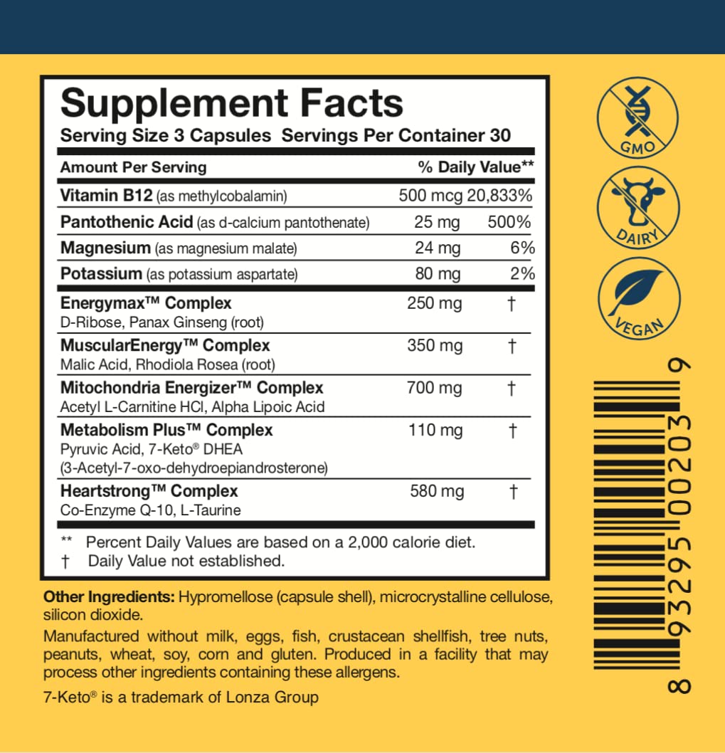 Researched Nutritionals Mens & Womens Vitamins - Optimized Energy Duo - Adrenal Support & Mitochondrial Supplements to Promote Optimal Cellular Energy - ATP 360 & Multi-Plex - Maple Wellness Supplements