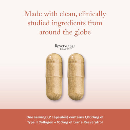 Reserveage Beauty Collagen Booster - Supplement for Skincare & Joint Health - Supports Healthy Collagen Production for Women - 60 Capsules (30 Servings) - Maple Wellness Supplements