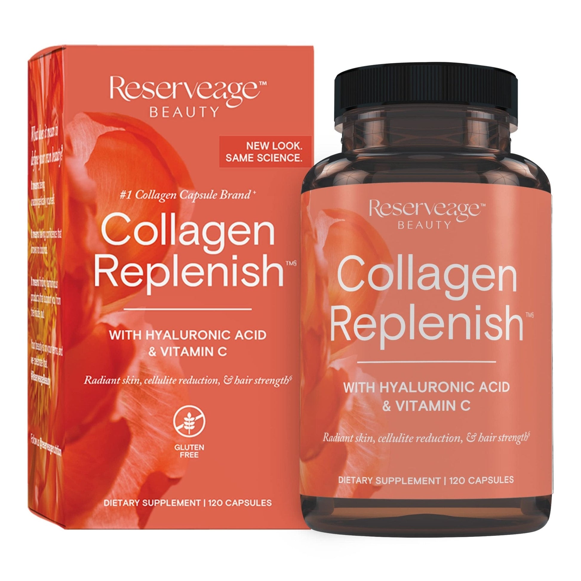 Reserveage Beauty Collagen Replenish - Collagen Booster & Supplement for Healthy Skin Care & Hair Growth - Maple Wellness Supplements