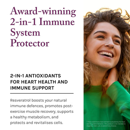 Reserveage Beauty, Resveratrol 500 mg with Pterostilbene, Antioxidant Supplement for Immune Support & Heart Health, Supports Healthy Aging - Maple Wellness Supplements