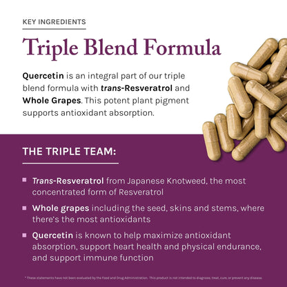 Reserveage Beauty, Resveratrol 500 mg with Pterostilbene, Antioxidant Supplement for Immune Support & Heart Health, Supports Healthy Aging - Maple Wellness Supplements