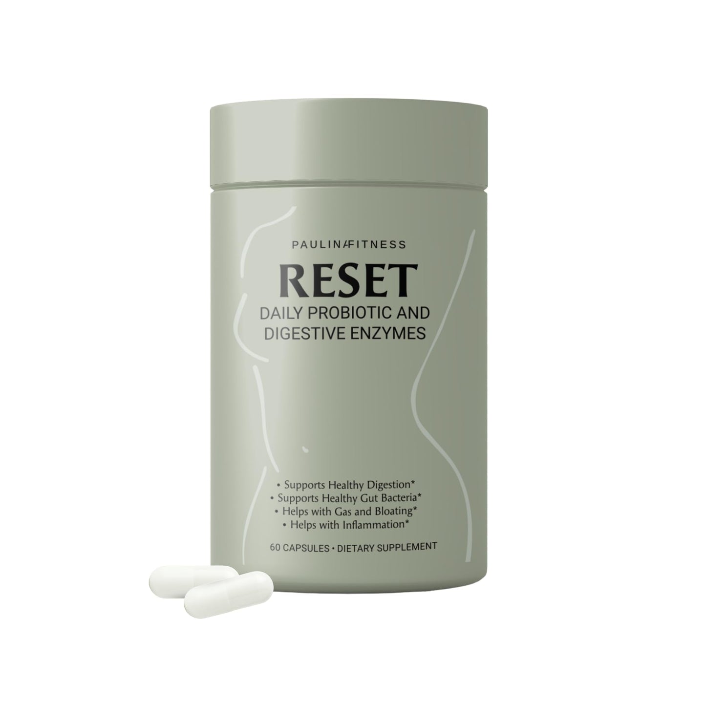 Reset Daily Probiotic + Prebiotic Plant Digestive Enzymes – Advanced Gut Reset for Women - Maple Wellness Supplements