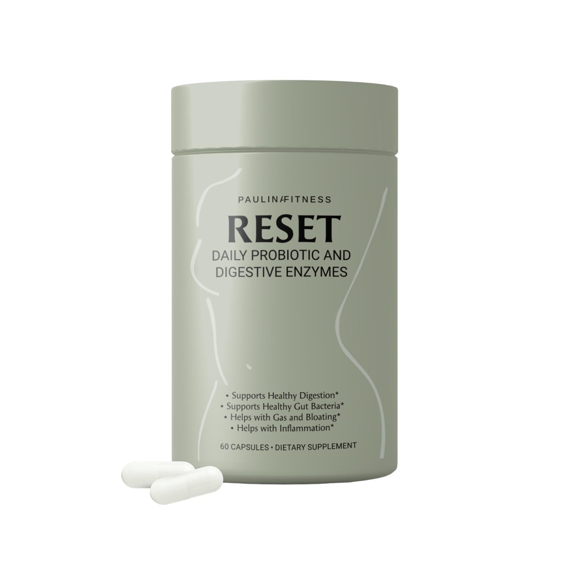 Reset Daily Probiotic + Prebiotic Plant Digestive Enzymes – Advanced Gut Reset for Women - Maple Wellness Supplements