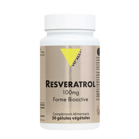 Resveratrol 100 mg 60 gélules VIT'ALL+ - Maple Wellness Supplements