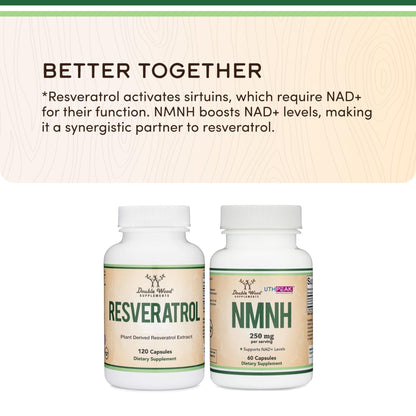 Resveratrol Supplement 500mg Per Serving, 120 Capsules (Resveratrol Polygonum Root Extract Providing 50% Trans Resveratrol) - Maple Wellness Supplements