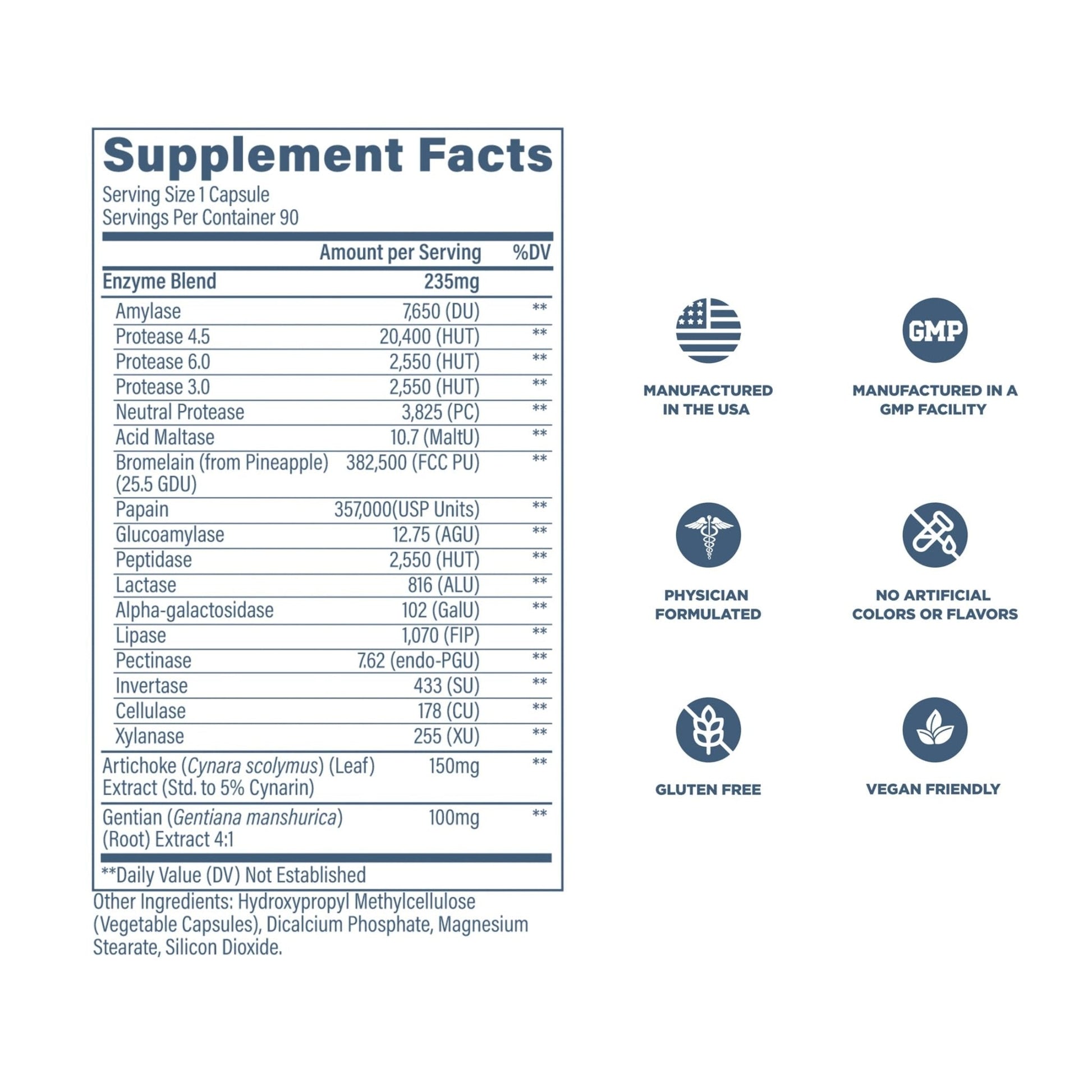 Revive MD Digest Aid, Digestive Support Supplement for Men & Women - Comprehensive Digestive Enzyme Blend with Probiotics & Prebiotics for Gut Health & Healthy Digestion - Maple Wellness Supplements