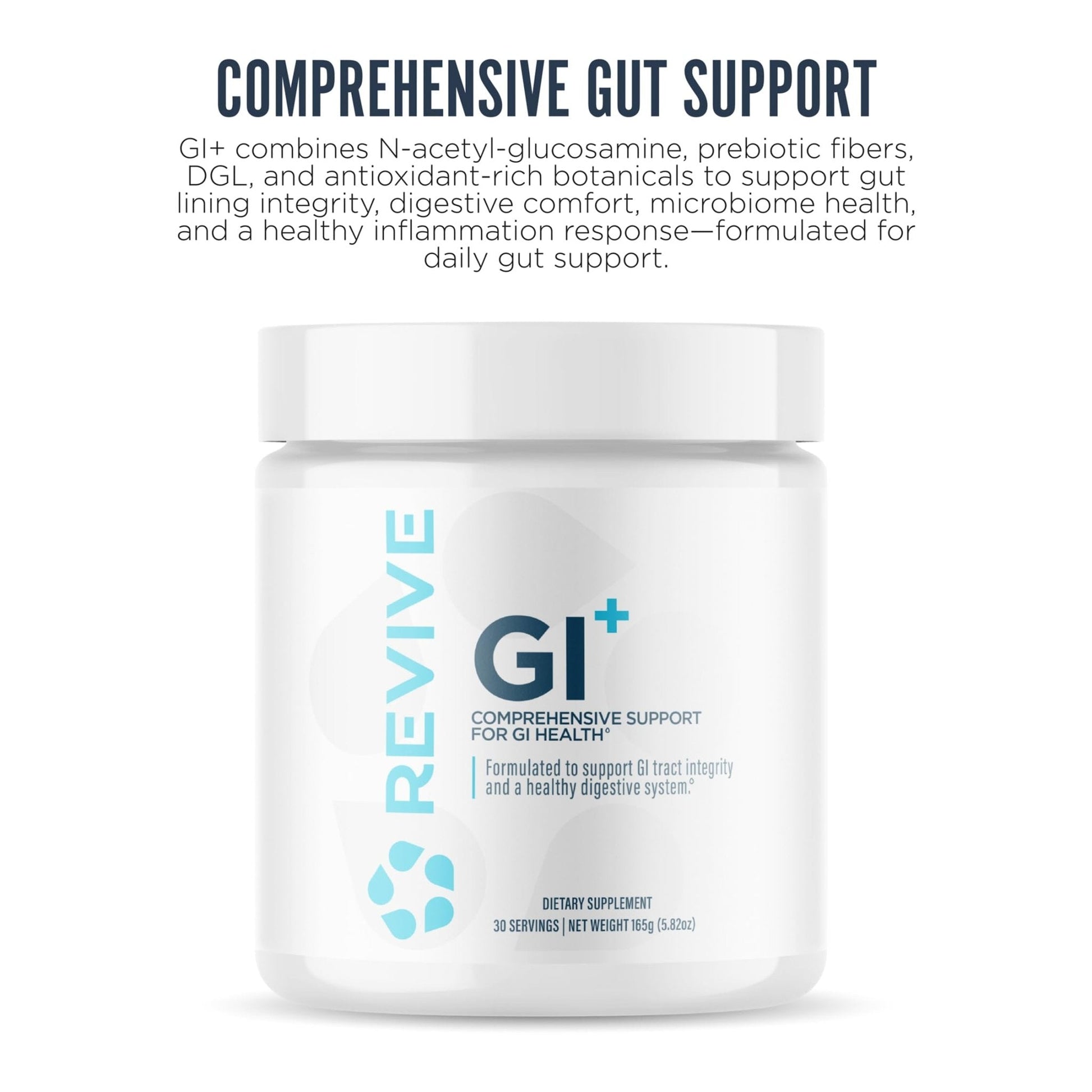 Revive MD Digestive Health Supplement, GI Plus (30 Servings) - Supports Gut Health for Women & Men - Promotes Regularity & Bowel Function - Maple Wellness Supplements