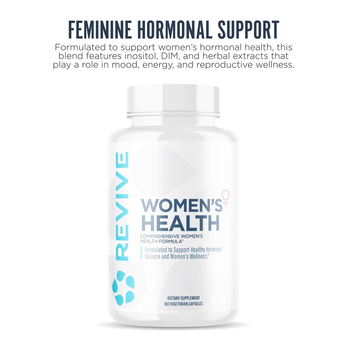Revive MD Hormone Balance for Women – Hormone Support Supplement w/Myo-Inositol, Chaste Berry, DIM, Vitamins C & E, Evening Primrose Oil – Health & Hormonal Balance (180 Capsules, 30 Servings) - Maple Wellness Supplements