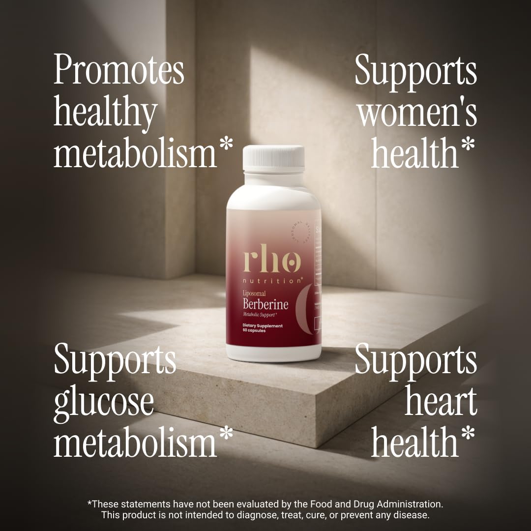 Rho Nutrition Liposomal Berberine Capsules - Ultra High Absorption Supplement – Supports Immune Function, Gut Health and Metabolic - Maple Wellness Supplements
