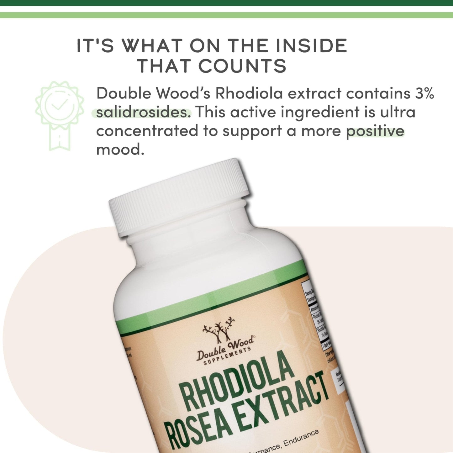 Rhodiola Rosea Supplement 500mg, 120 Vegan Capsules (Third Party Test, Gluten Free, 3% Salidrosides, 1% Rosavins Extract) for Performance, - Maple Wellness Supplements