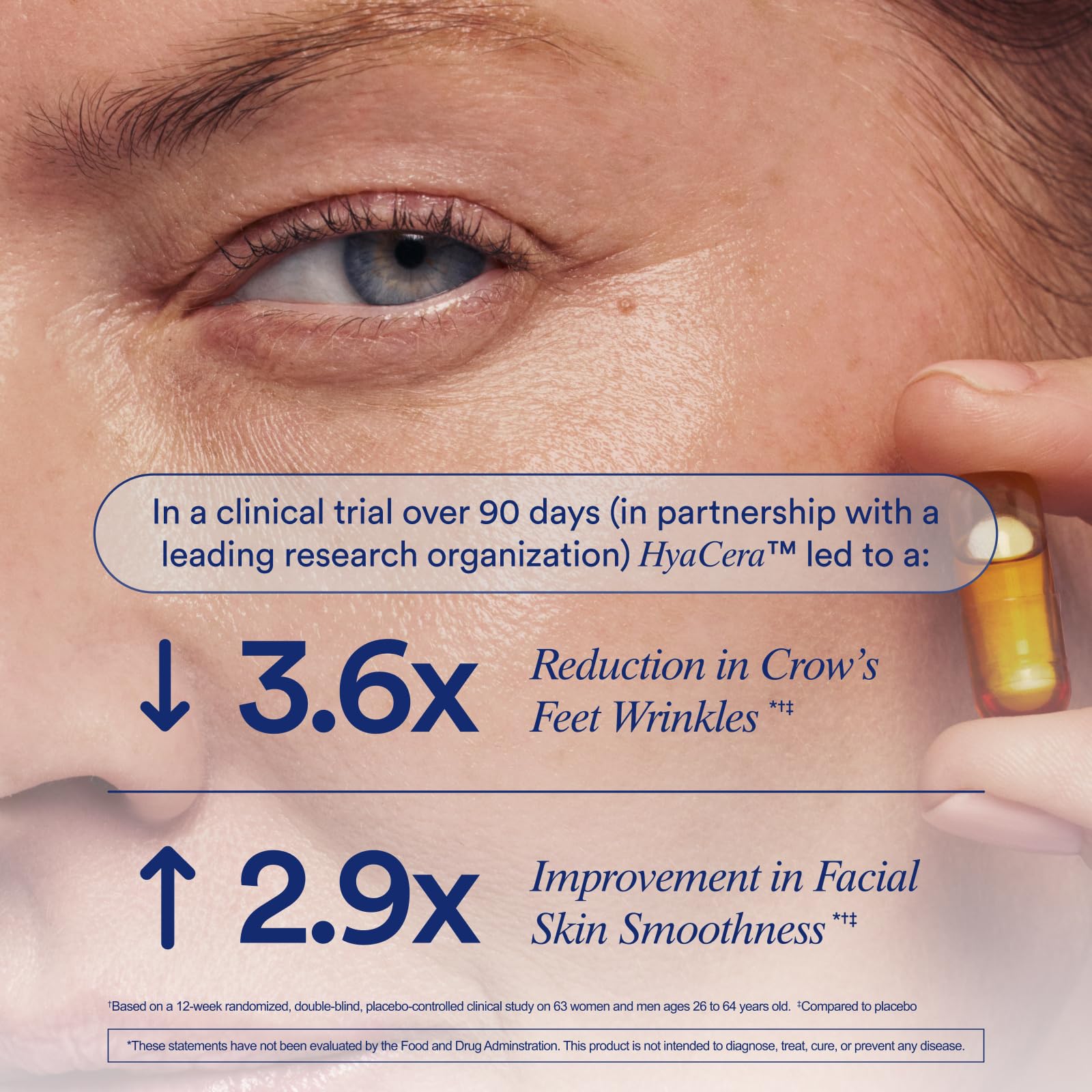 Ritual Hyaluronic Acid Skin Supplement - With Hyabest® and Ceratiq® - HyaCera Clinically Proven to Reduce Wrinkles, Fine Lines & Improve Skin Smoothness - Maple Wellness Supplements