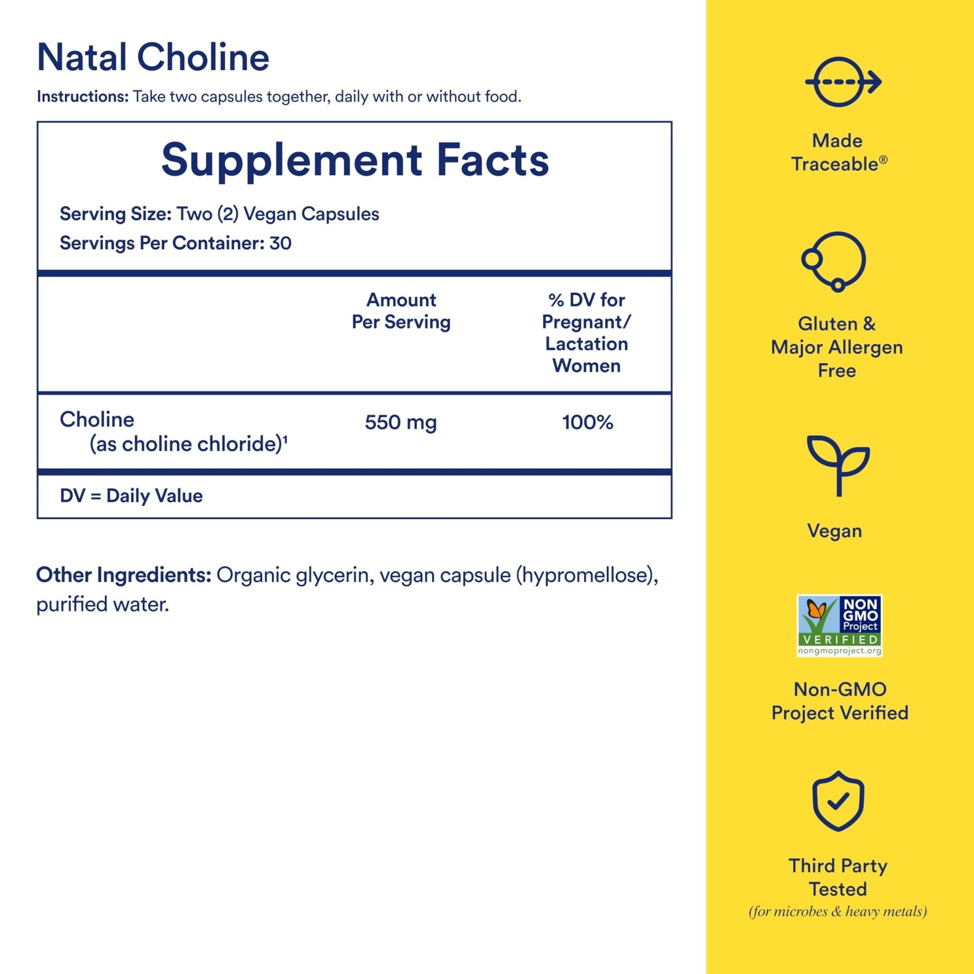 Ritual Mom-to-Baby Set with Prenatal Vitamins and Natal Choline Supplements, Supports Pregnancy, Baby's Cognitive Function, Fetal Brain Development, 30 Day Supply - Maple Wellness Supplements