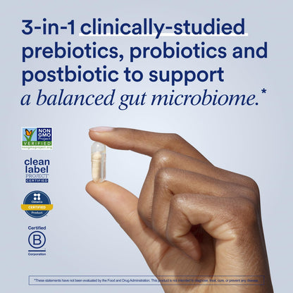 Ritual Synbiotic - Complete 3-in-1 Probiotic, Prebiotic, Postbiotic - for Women and Men - to Support Gut, Digestive Health, Regularity, Bloating - Maple Wellness Supplements