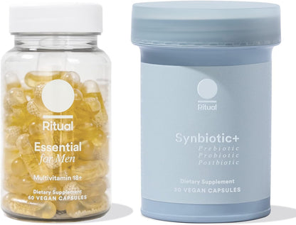 Ritual Synbiotic+ Probiotic Gut Health Support and Men's 18+ Multivitamin - Maple Wellness Supplements