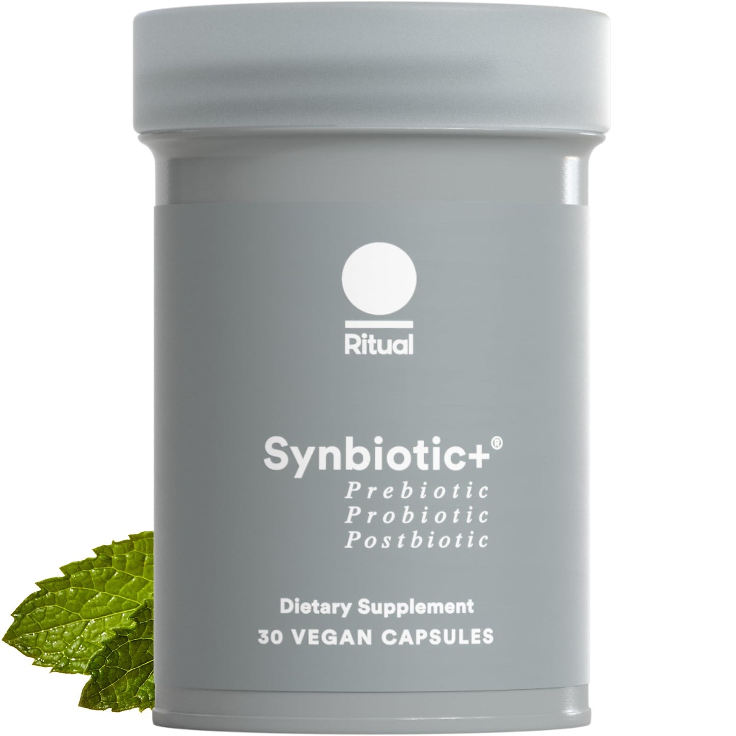 Ritual Synbiotic+ Probiotic, Prebiotic, Postbiotic, 3-in-1 Supplement for Gut Health and Digestive Support, Regularity, Bloat, Immune, Vegan Delayed-Released Daily Capsule, Women and Men, 30 Day - Maple Wellness Supplements