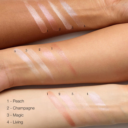 RMS Beauty Luminizer - Cream Highlighter Makeup, Luminous Dewy Makeup Highlighter Eyeshadow, Body Shimmer, Face Highlighters & Luminizers, Glow Makeup - Maple Wellness Supplements