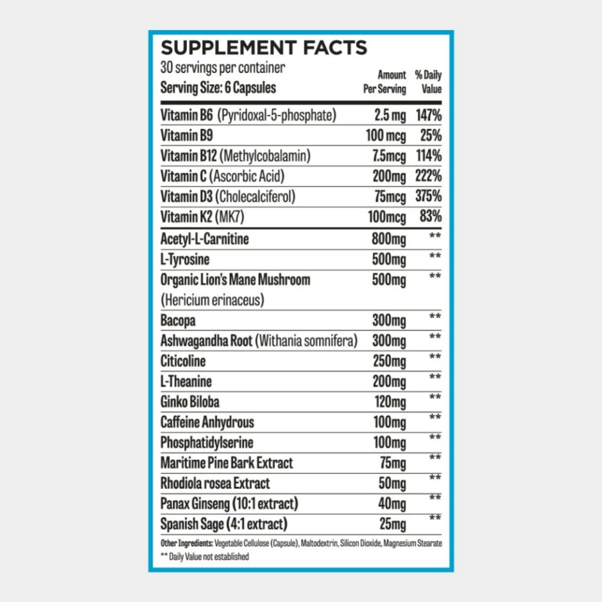 ROAR AMBITION Genuine Hunter Focus Premium Nootropic Brain Supplement for Memory and Focus - US Made with All Natural Ingredients Incl L-Theanine, Bacopa Monnieri & Lion's Mane - Maple Wellness Supplements