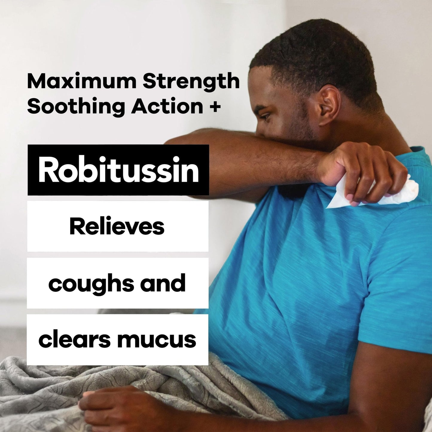 Robitussin Adult Maximum Strength Cough + Chest Congestion DM Max (8 fl. oz. Bottle), Cough Suppressant & Expectorant, Raspberry Flavor - Maple Wellness Supplements