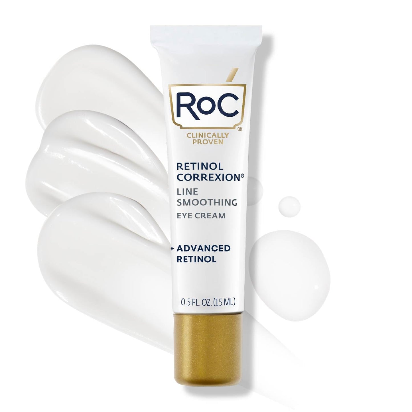 RoC Retinol Correxion Under Eye Cream for Dark Circles & Puffiness, Daily Wrinkle Cream - Maple Wellness Supplements