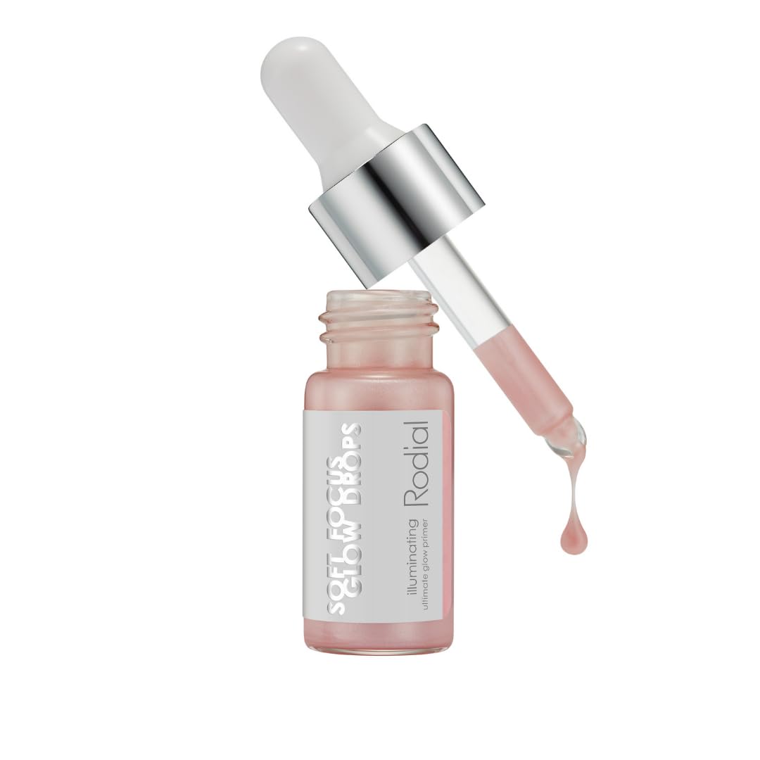 Rodial Soft Focus Glow Booster Drops 0.3 Deluxe fl oz, Illuminating Skin Serum with Glycerin and Antioxidants, Perfectioning and Smoothing Dewy Makeup Base, Weightless Formula - Maple Wellness Supplements
