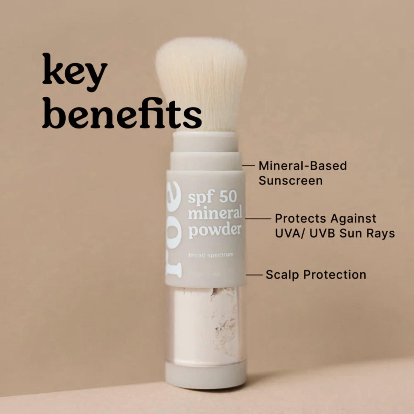 Roe Wellness- Kids SPF 50 Brush On Mineral Sunscreen Powder EWG, Reef-Friendly, Easy to Apply for Kids, Babies & Parents - Maple Wellness Supplements