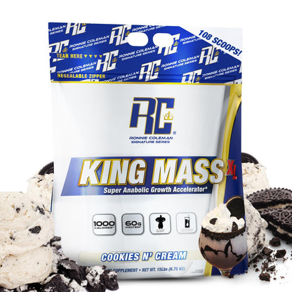 Ronnie Coleman Signature Series King Mass XL Mass Gainer Protein Powder, Muscle - Maple Wellness Supplements