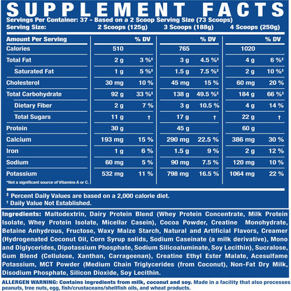 Ronnie Coleman Signature Series King Mass XL Mass Gainer Protein Powder, Muscle - Maple Wellness Supplements