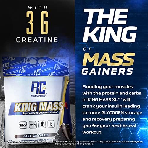 Ronnie Coleman Signature Series King Mass XL Protein Powder, Weight and Muscle Gainer - Maple Wellness Supplements