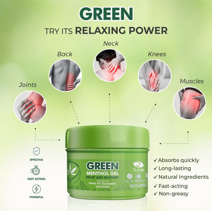 Ross D'Elen Green Menthol Gel - Large Size Single Pack - Maple Wellness Supplements