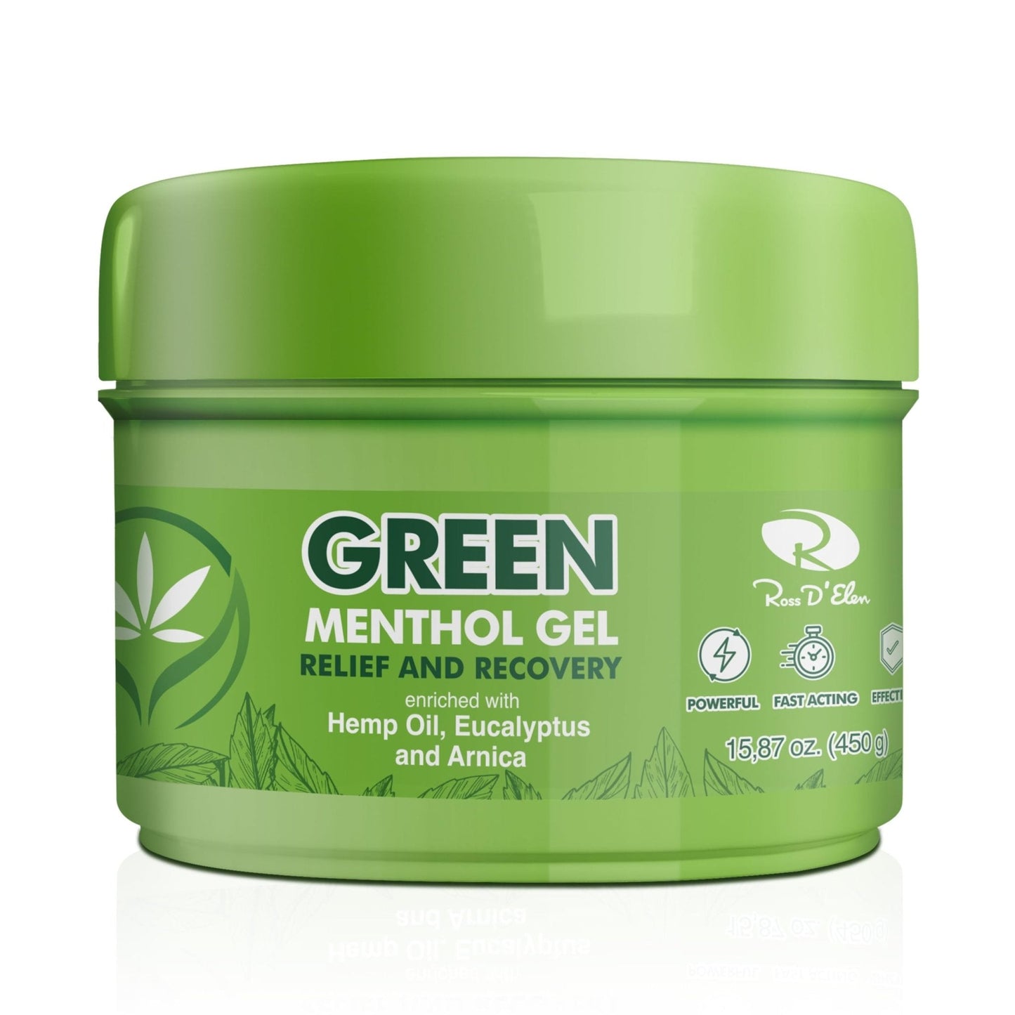 Ross D'Elen Green Menthol Gel - Large Size Single Pack - Maple Wellness Supplements