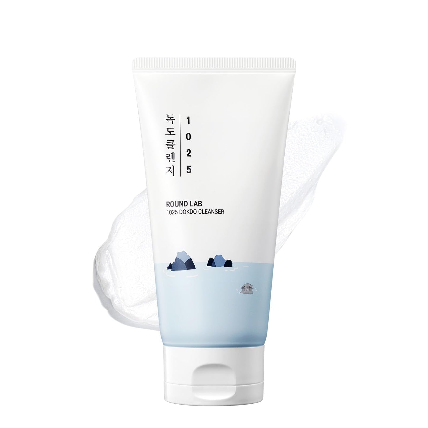 ROUND LAB 1025 Dokdo Cleanser 5.07 Fl Oz, Low pH Facial Cleanser for Sensitive Skin, Rich Soft Bubbles for Deep Cleansing and Makeup Removal - Maple Wellness Supplements