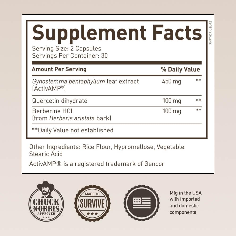 ROUNDHOUSE PROVISION Three Hit Combo by Chuck Norris – Fat Burner, Energy Booster & Wellness Support – 30-Day Supply (60 Capsules) - Maple Wellness Supplements