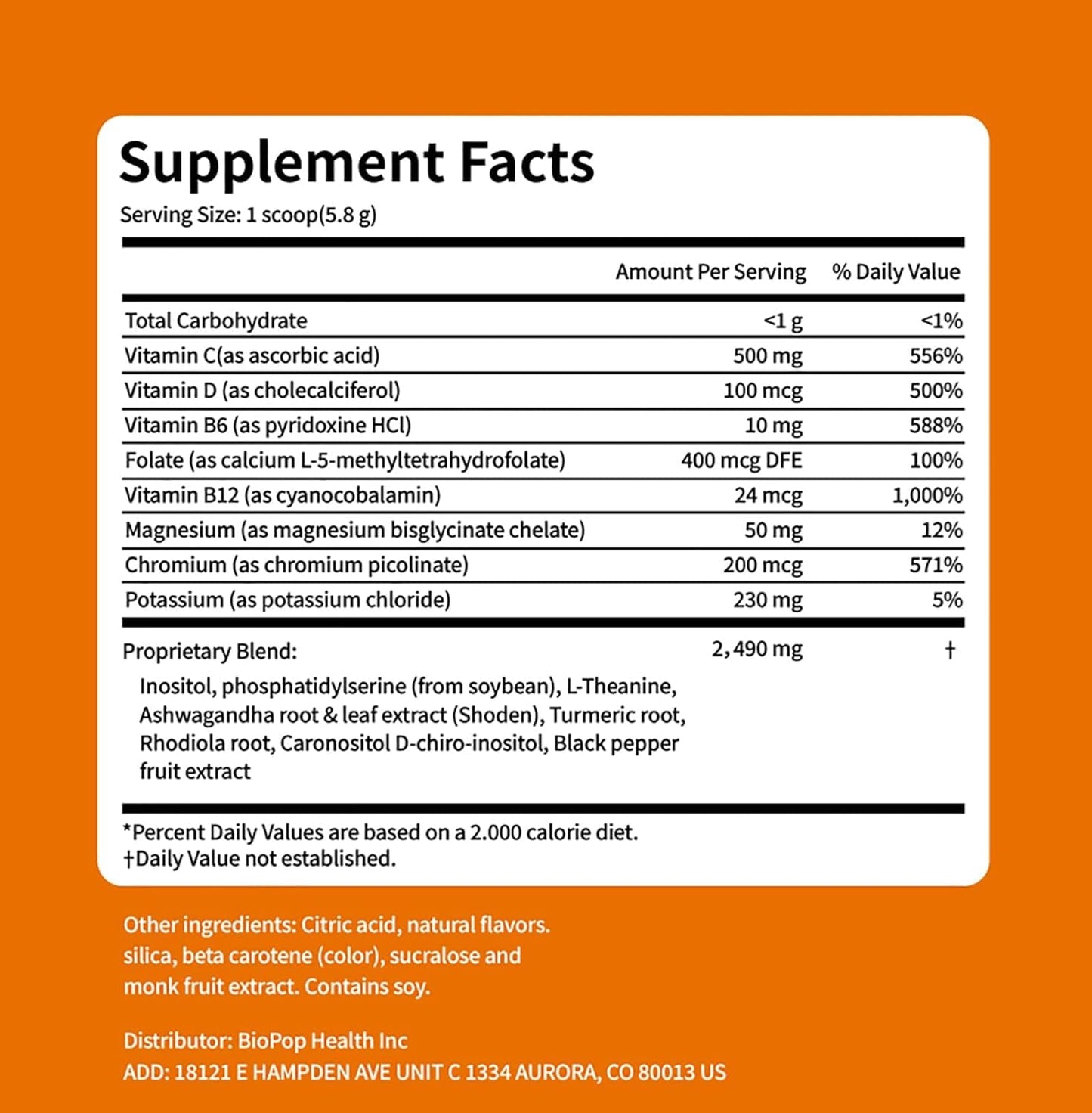 Rulinal Cortisol Drink Powder | Cortisol Supplements for Women | Ashwagandha, L-Theanine, Turmeric Root, Black Pepper Extract for Relax & Focus, Healthy Cortisol Levels, Mental Clarity, Vegan, 6.3oz - Maple Wellness Supplements