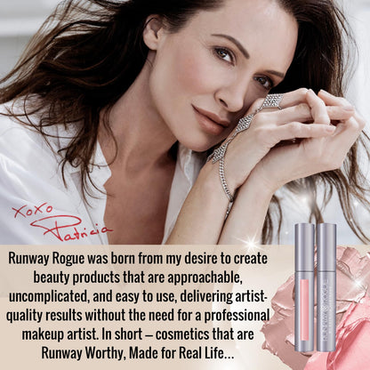 Runway Rogue Designer Liner Lip Pencil, Matte Cool Berry-Rose Lip Liner Pencil and Lip Liner Sharpener, ‘Camera Ready’ - Maple Wellness Supplements