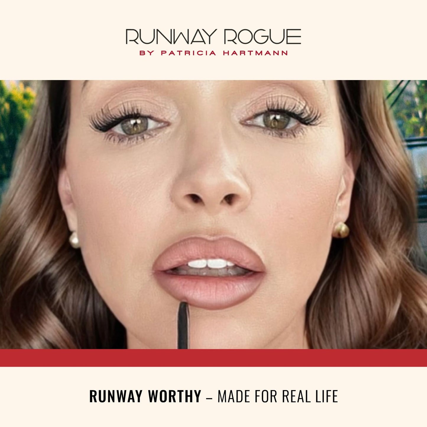 Runway Rogue Designer Liner Lip Pencil, Matte Cool Berry-Rose Lip Liner Pencil and Lip Liner Sharpener, ‘Camera Ready’ - Maple Wellness Supplements