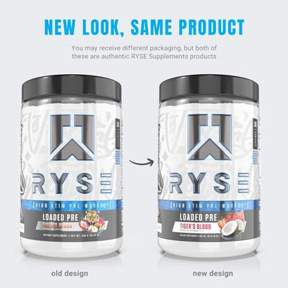RYSE Up Supplements Loaded Pre Workout Powder Supplement for Men & Women - Maple Wellness Supplements