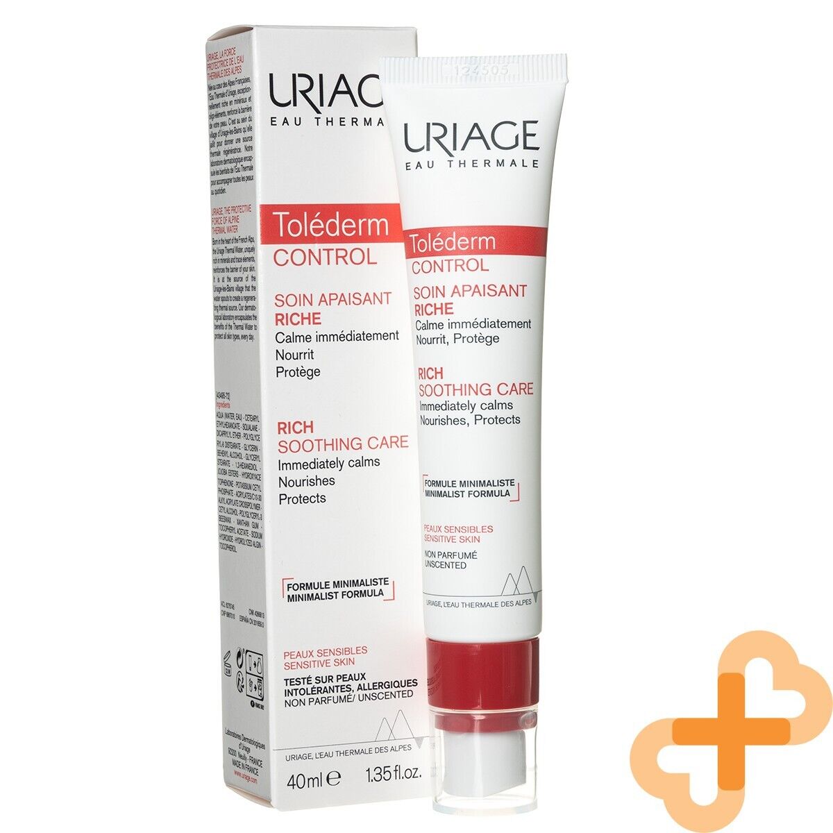 URIAGE TOLEDERM Nourishing Soothing Calming Face Cream 40ml Sensiti UriageBuy Supplements Australia