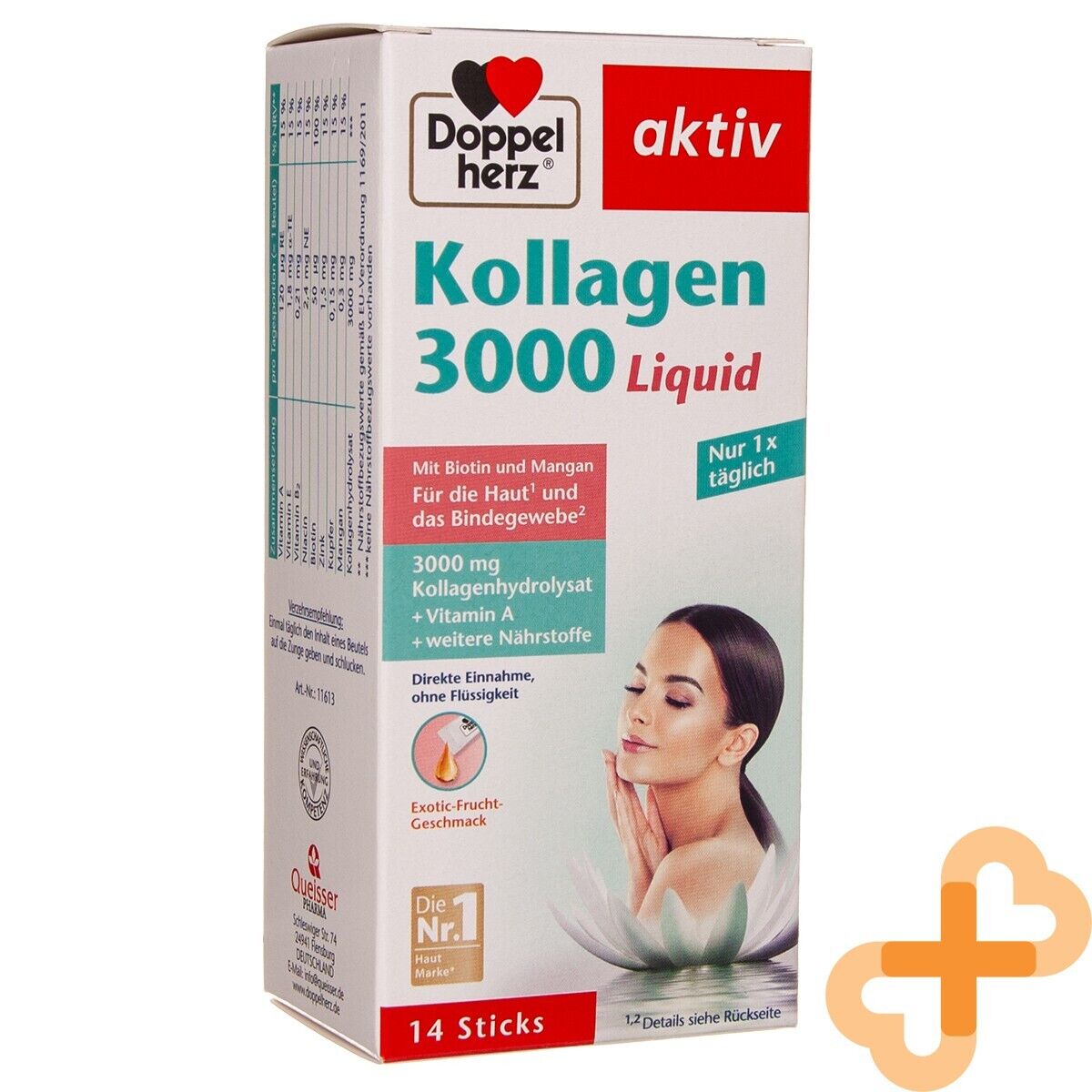DOPPELHERZ AKTIV Kollagen 3000 Liquid Solution 14 Units Skin Supple DOPPELHERZBuy Supplements Australia