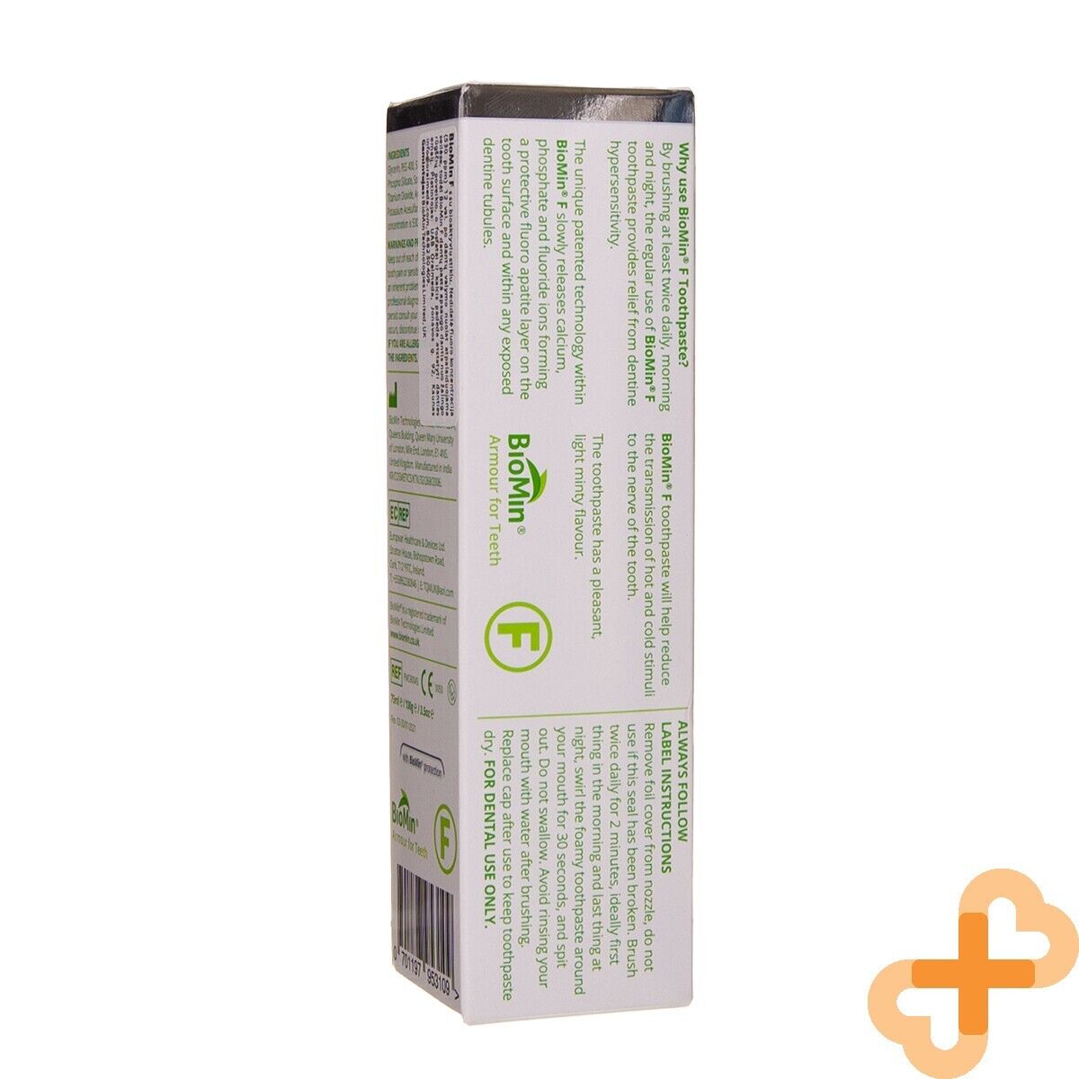 BIOMIN F Fluoride Toothpaste with Bioactive Glass for Sensitive Teeth 75 ml BIOMIN FBuy Supplements Australia