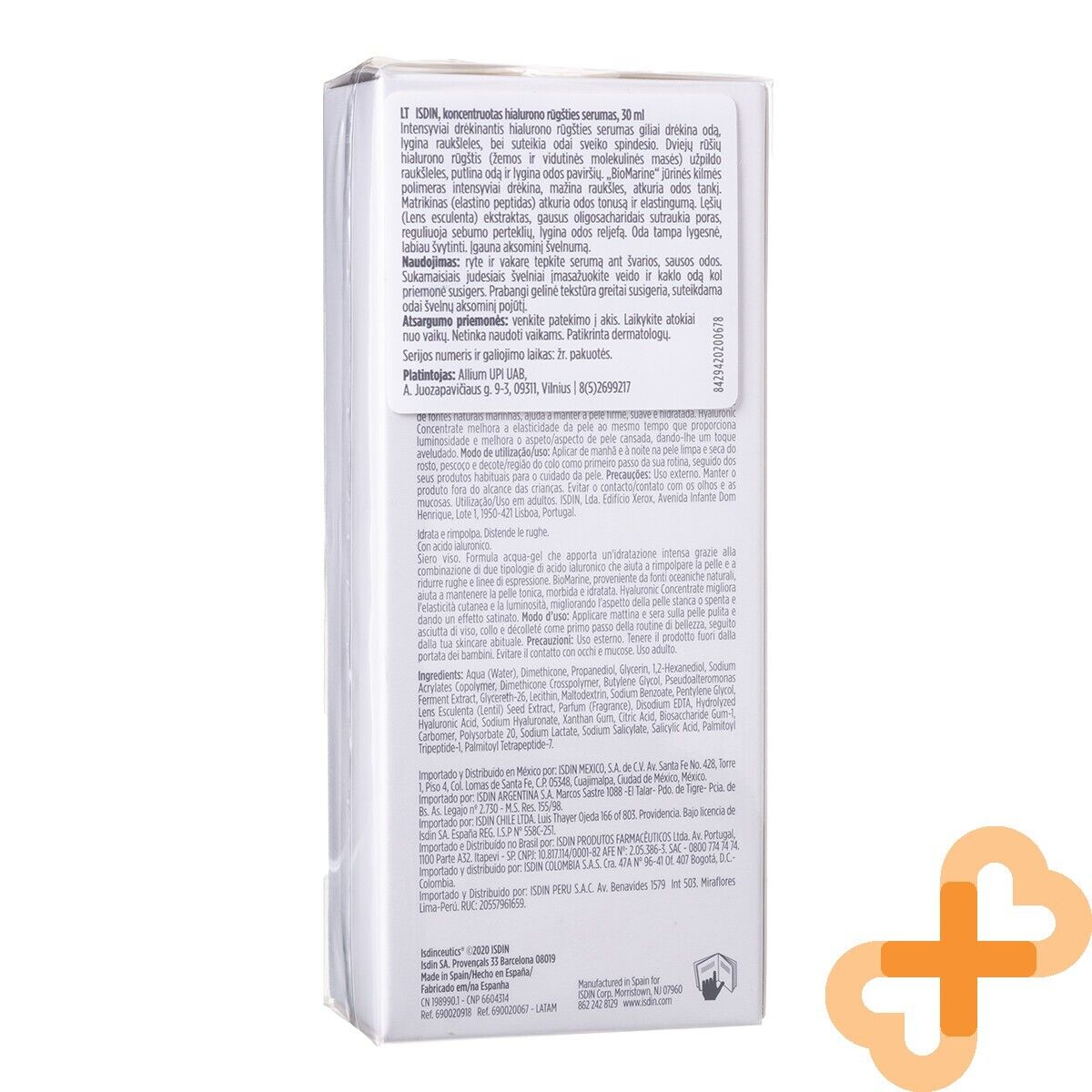 ISDIN Isdinceutics Hyaluronic Concentrate Serum 30ml Moisturizing ISDINBuy Supplements Australia