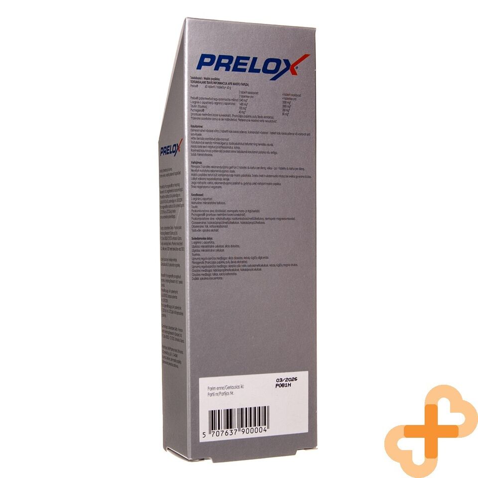 PRELOX 60 Tablets Supplement For Men's Sexual Health L-arginine Pycnog PRELOXBuy Supplements Australia