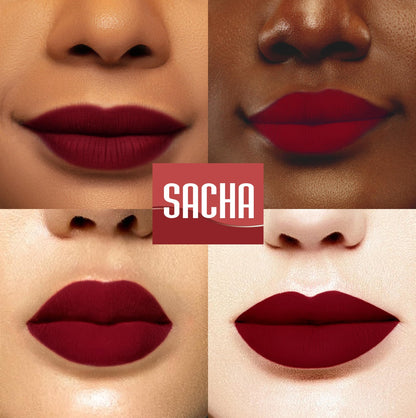 Sacha Cosmetics Intense Matte Lip Velvet Liquid Lipstick, Long-Lasting Velvet Matte Finish, 0.2 fl oz Pass The Money - Maple Wellness Supplements