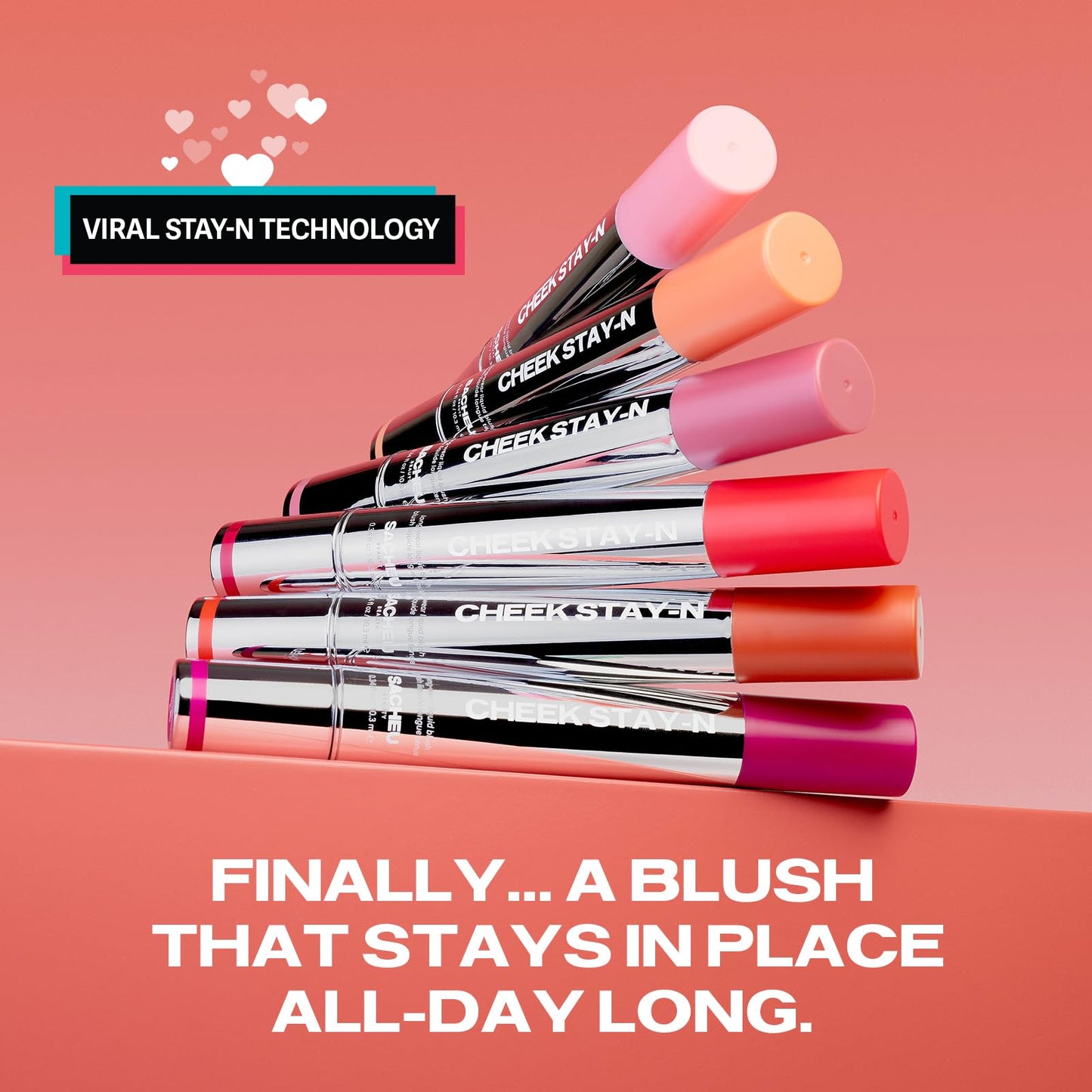 Sacheu Cheek STAY-N Liquid Blush for Cheeks — High Pigment, Buildable, Lightweight Cream Blush for Dewy & Radiant Flushed Cheeks — Long-lasting & Cruelty Free, I'm Guilty - Maple Wellness Supplements