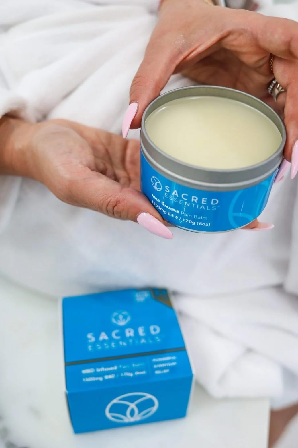 Sacred Essentials™ Extra Strength Hemp Cream, 6 oz, 1500 mg - Ideal for Muscles, HIPS, Joints, Neck, Back, Elbows, Fingers, Hands, and Knees. Made in USA - Maple Wellness Supplements