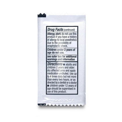 Safetec Oral Pain Relief, .75 g Packets, Box of 144 - Maple Wellness Supplements