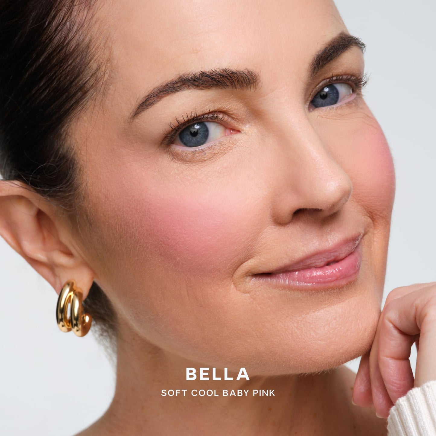 Saie Cheek Flush Duo - Dew Liquid Blush (.40 oz, Baby), SuperSuede Baked Powder Blush (.01 oz, Bella) - Layerable, Skin-Nourishing Blushes for a Seamless Radiant Finish - Maple Wellness Supplements
