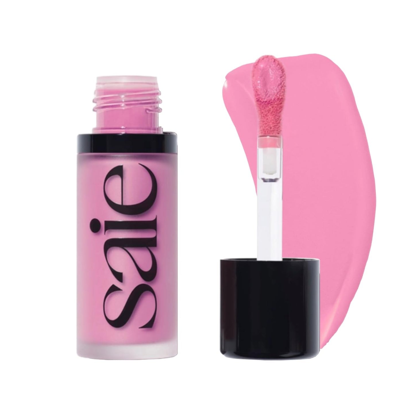 Saie Cheek Flush Duo - Dew Liquid Blush (.40 oz, Baby), SuperSuede Baked Powder Blush (.01 oz, Bella) - Layerable, Skin-Nourishing Blushes for a Seamless Radiant Finish - Maple Wellness Supplements