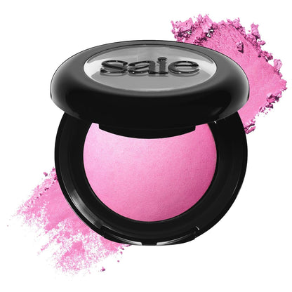 Saie Cheek Flush Duo - Dew Liquid Blush (.40 oz, Baby), SuperSuede Baked Powder Blush (.01 oz, Bella) - Layerable, Skin-Nourishing Blushes for a Seamless Radiant Finish - Maple Wellness Supplements