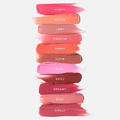 Saie Cheek Flush Duo - Dew Liquid Blush (.40 oz, Flirty), SuperSuede Baked Powder Blush (.01 oz, Amore) - Layerable, Skin-Nourishing Blushes for a Seamless Radiant Finish - Maple Wellness Supplements